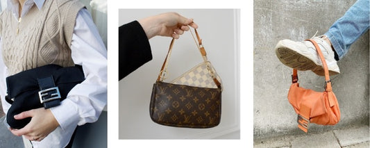 Louis Vuitton Pochette Monogram Canvas and Fendi Mamma Banguette 