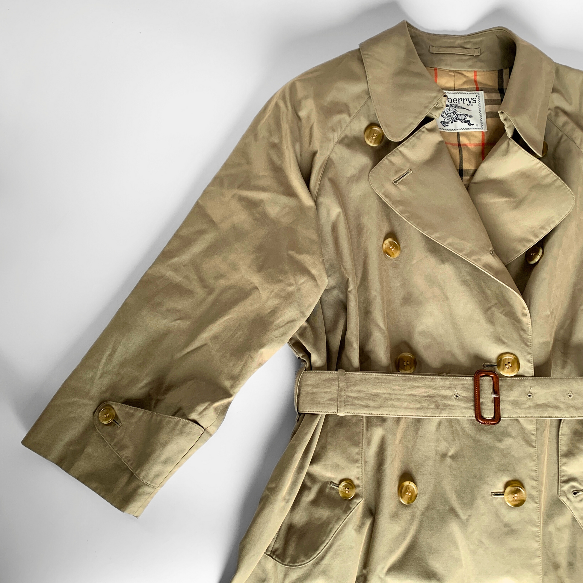 Burberry Burberry Trench Coat Cotton - Coats - Etoile Luxury Vintage