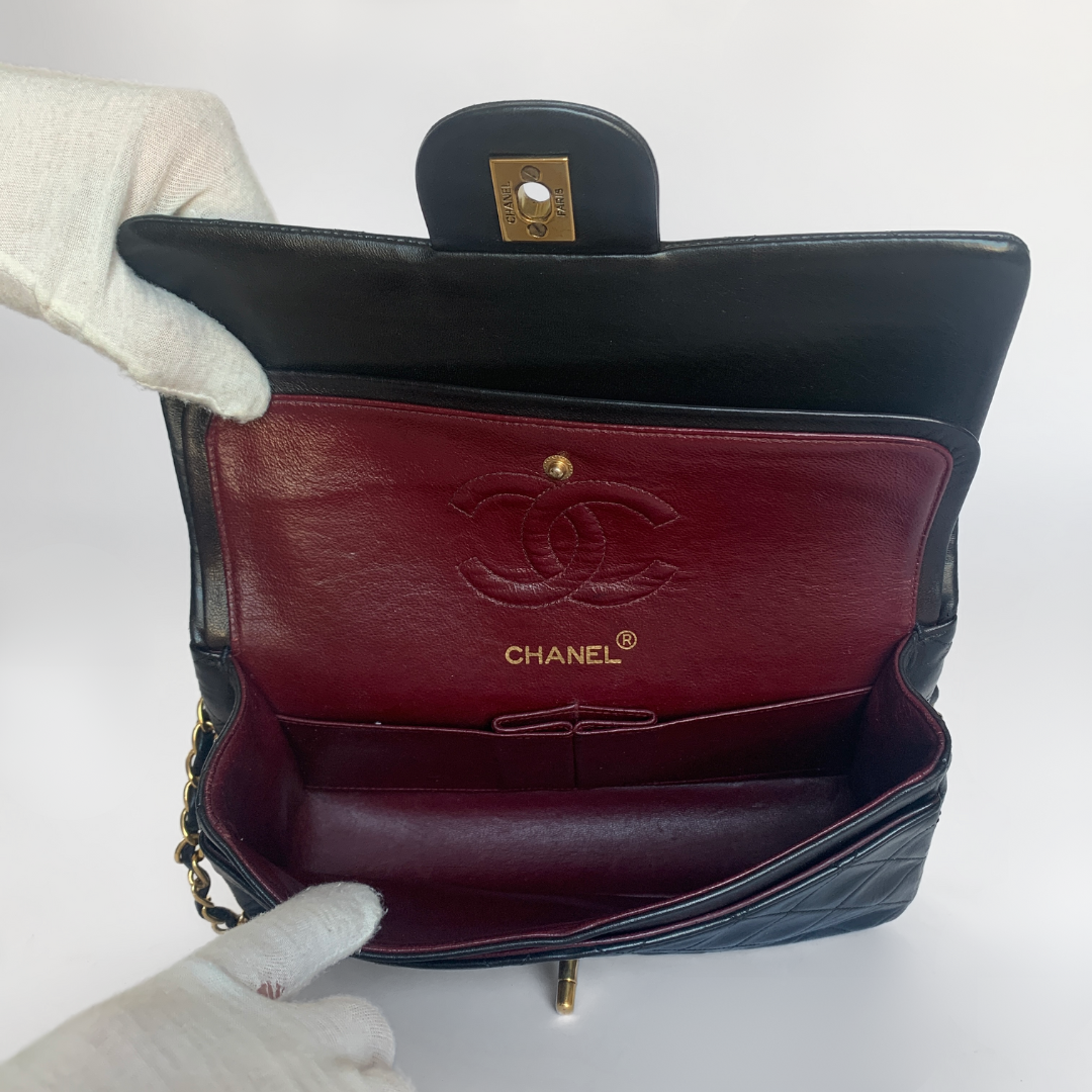 Chanel Chanel Classic Double Flap Bag Medium Lambskin Leather - Shoulder Bags - Etoile Luxury Vintage