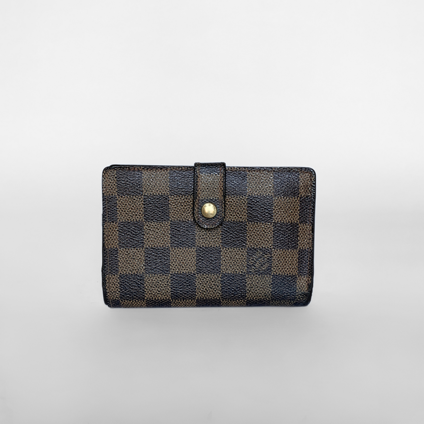 Louis Vuitton Clip Wallet Damier Ebene Canvas