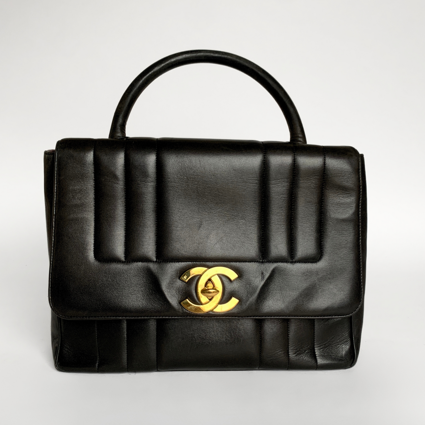 Chanel Chanel Top Handle Bag Lambskin Leather - Handbags - Etoile Luxury Vintage