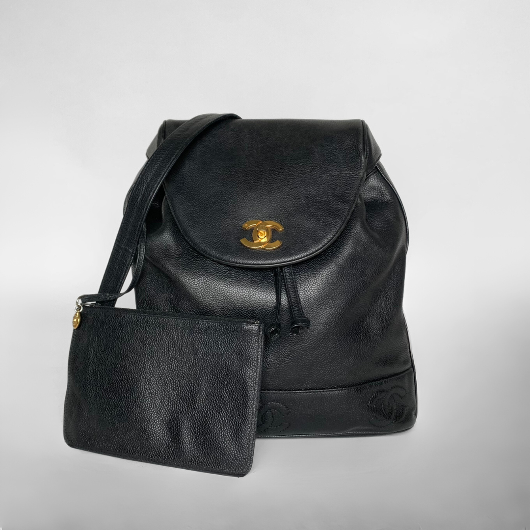 Chanel Chanel CC Backpack Caviar Leather - Backpacks - Etoile Luxury Vintage