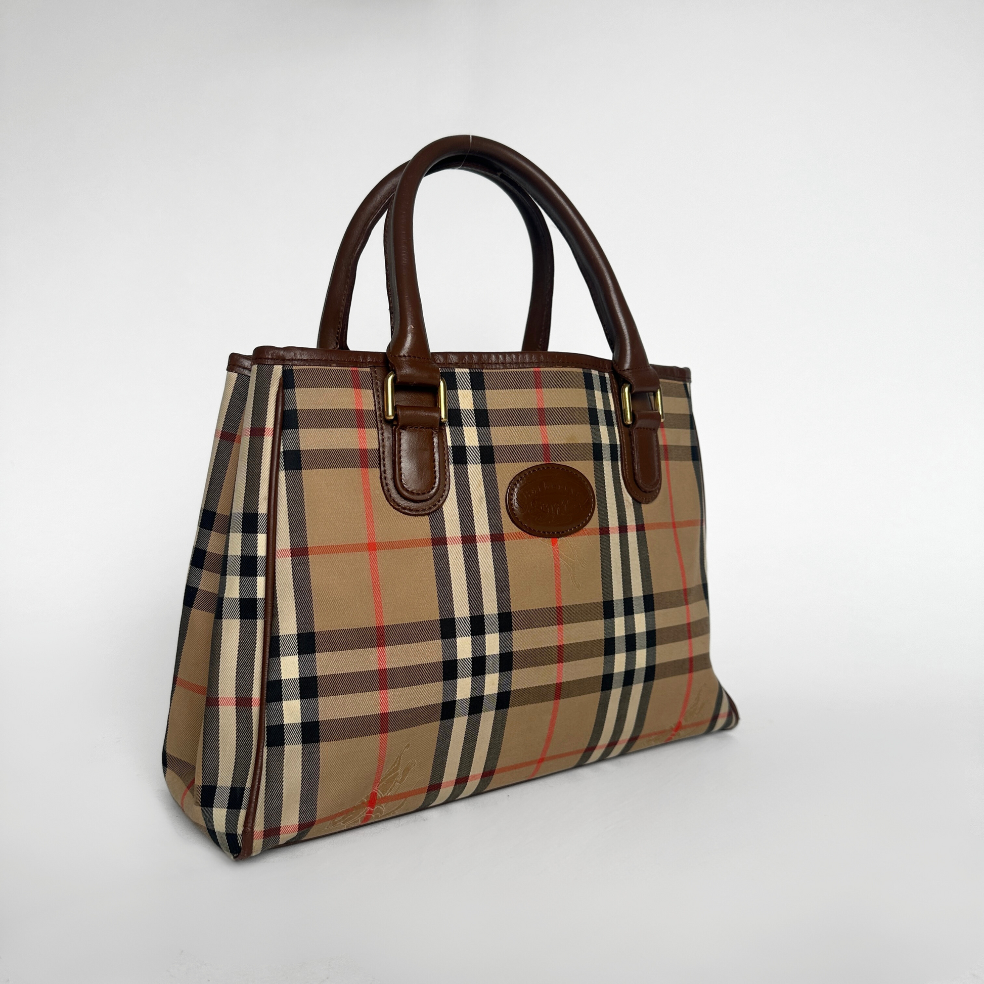 Burberry Burberry Tote Bag Monogram Canvas - Shoulder bags - Etoile Luxury Vintage