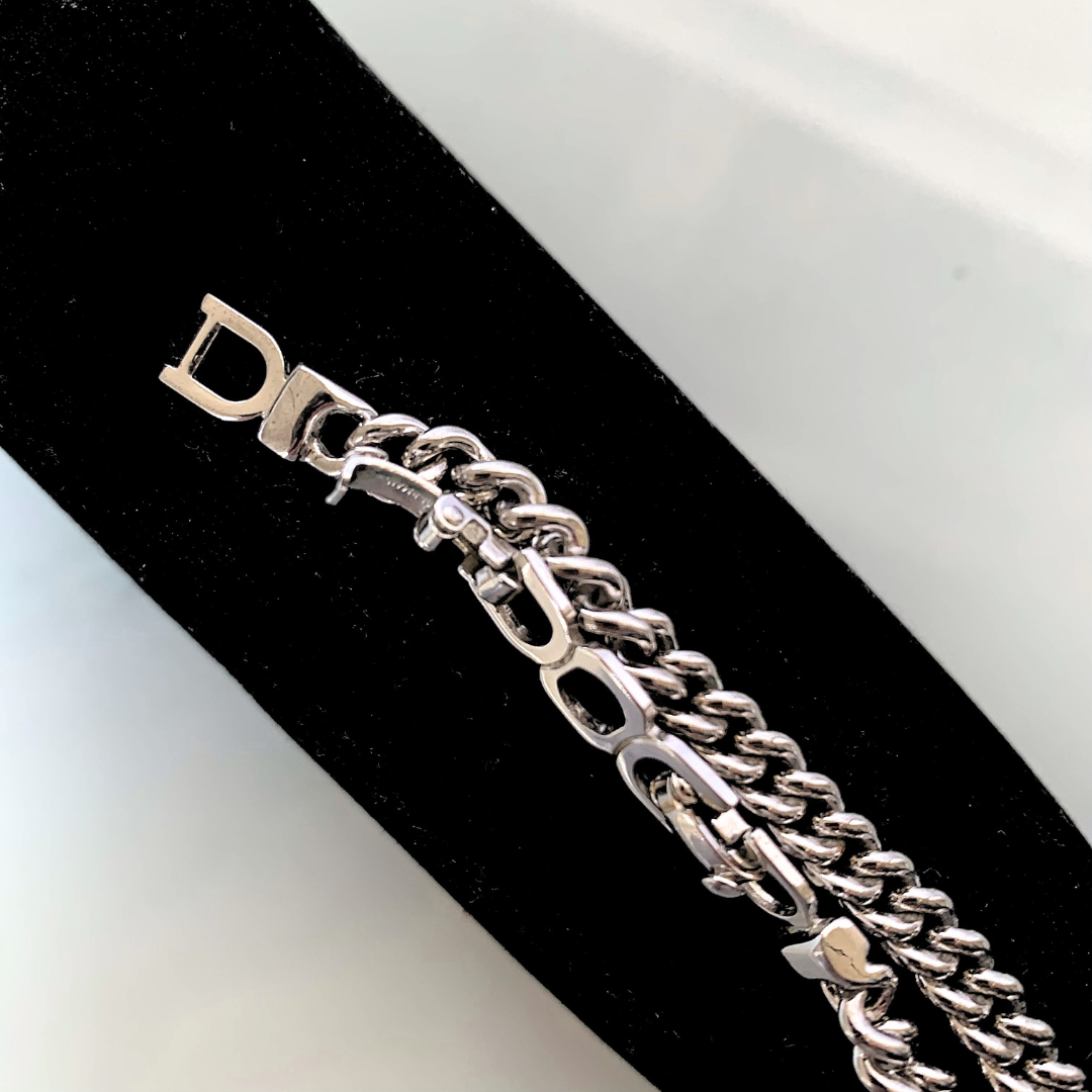 Dior Dior Necklace Silver Metal - Necklaces - Etoile Luxury Vintage