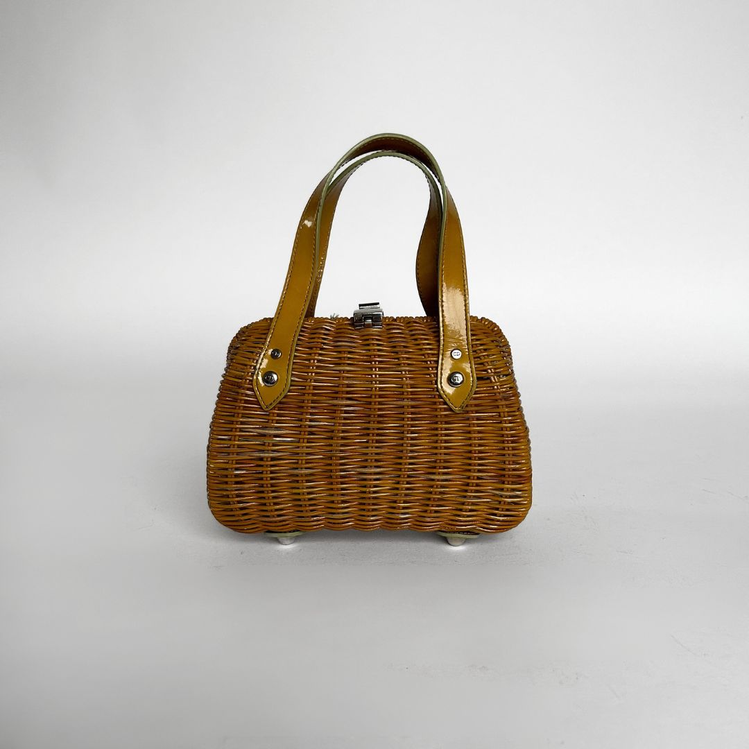 Dior Dior Wicker Bag Yellow - Handbags - Etoile Luxury Vintage