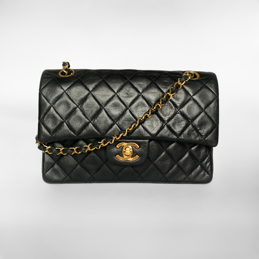 Chanel Chanel Classic Double Flap Bag Small Lambskin Leather - Shoulder bags - Etoile Luxury Vintage