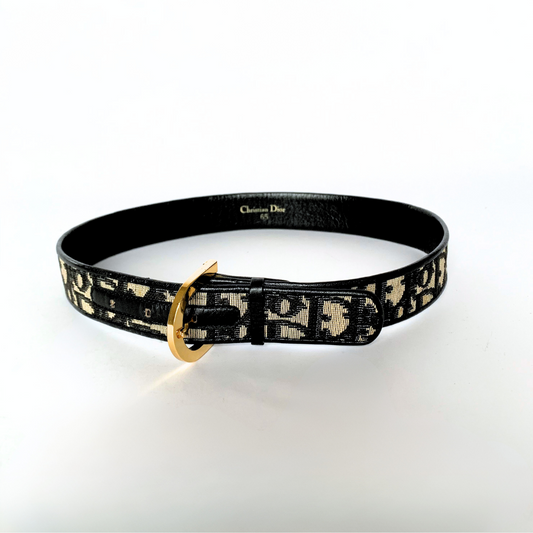 Dior Dior Belt 65 Jacquard Oblique-Canvas - Belts - Etoile Luxury Vintage