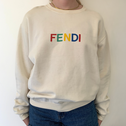 Fendi Fendi Sweater Multicolor Cotton - Clothing - Etoile Luxury Vintage