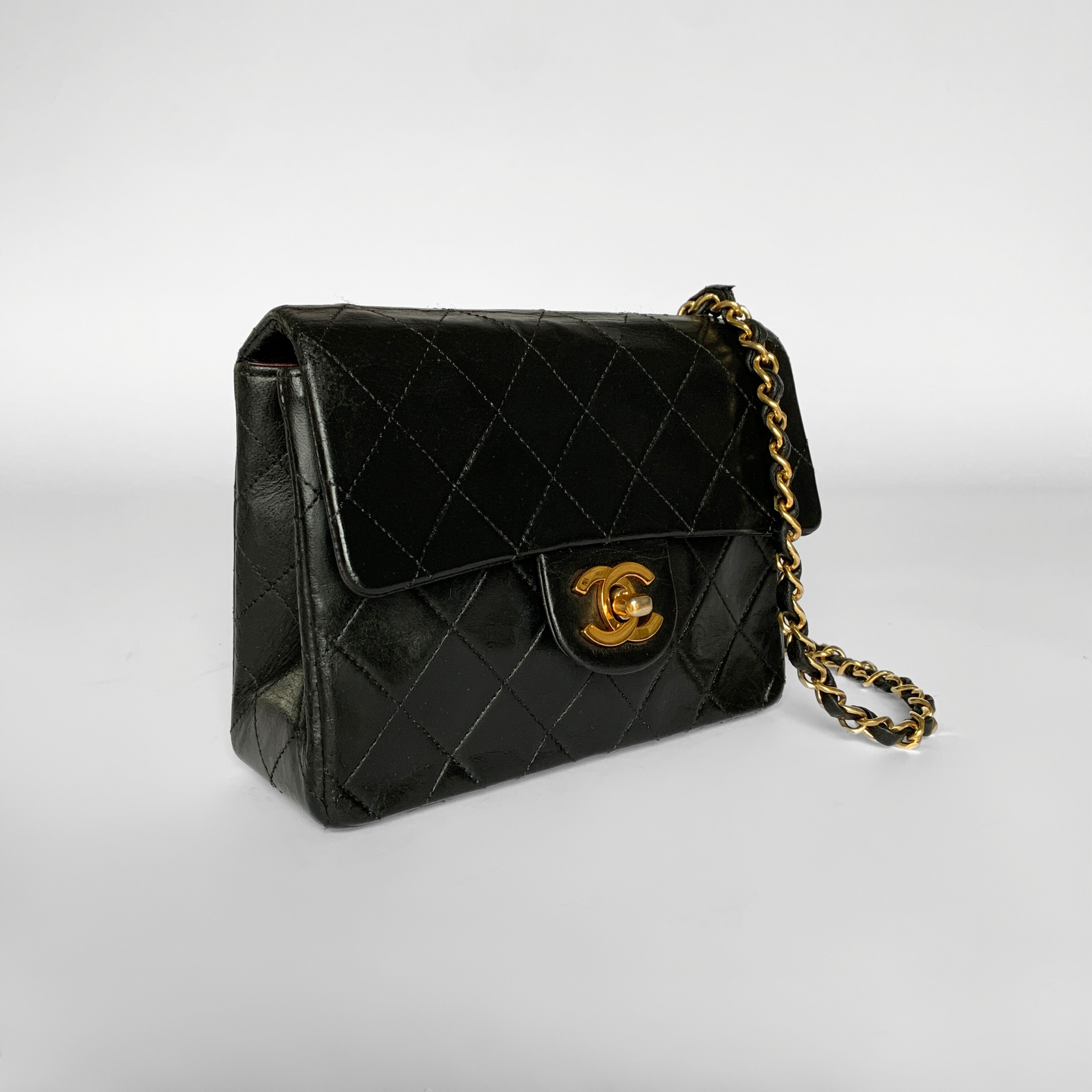 Chanel Chanel Flap Bag Crossbody Mini Lambskin Leather - Crossbody bags - Etoile Luxury Vintage