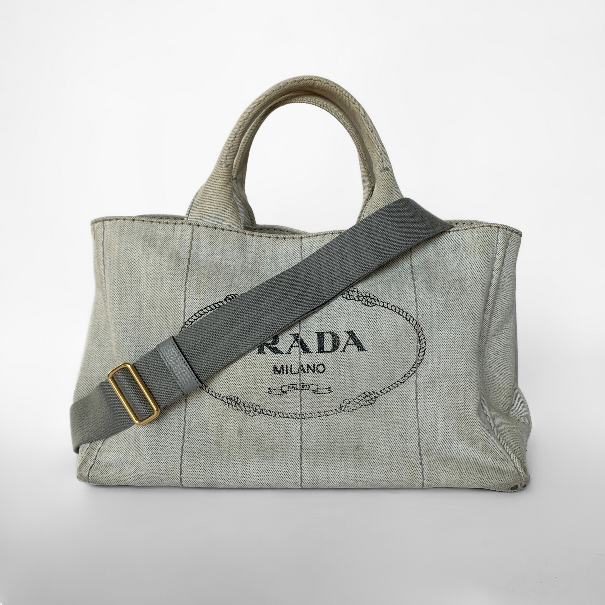 Prada Prada Canapa Handbag Denim - Handbags - Etoile Luxury Vintage