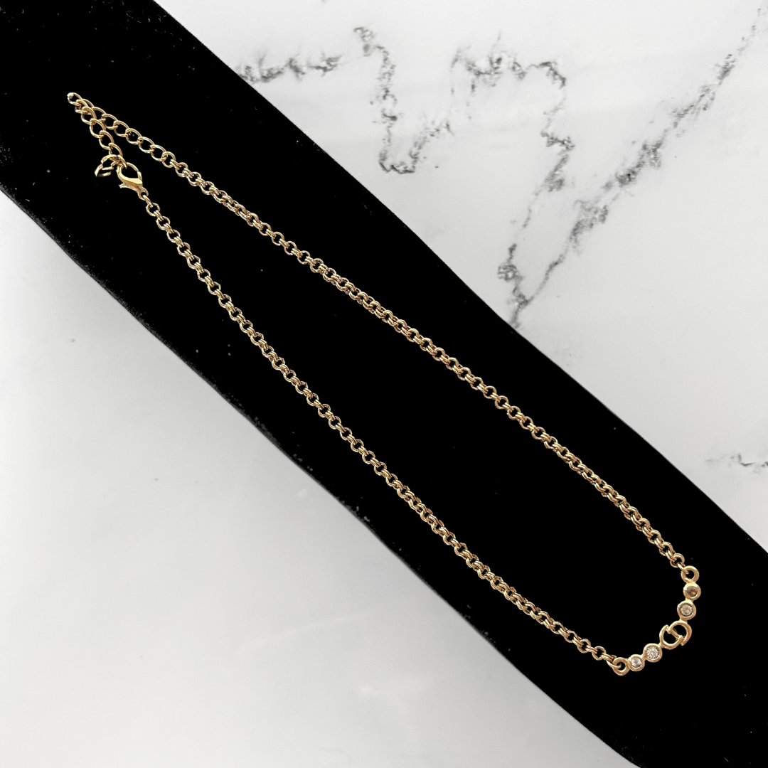 Dior Dior Necklace Gold Metal - Jewelry - Etoile Luxury Vintage