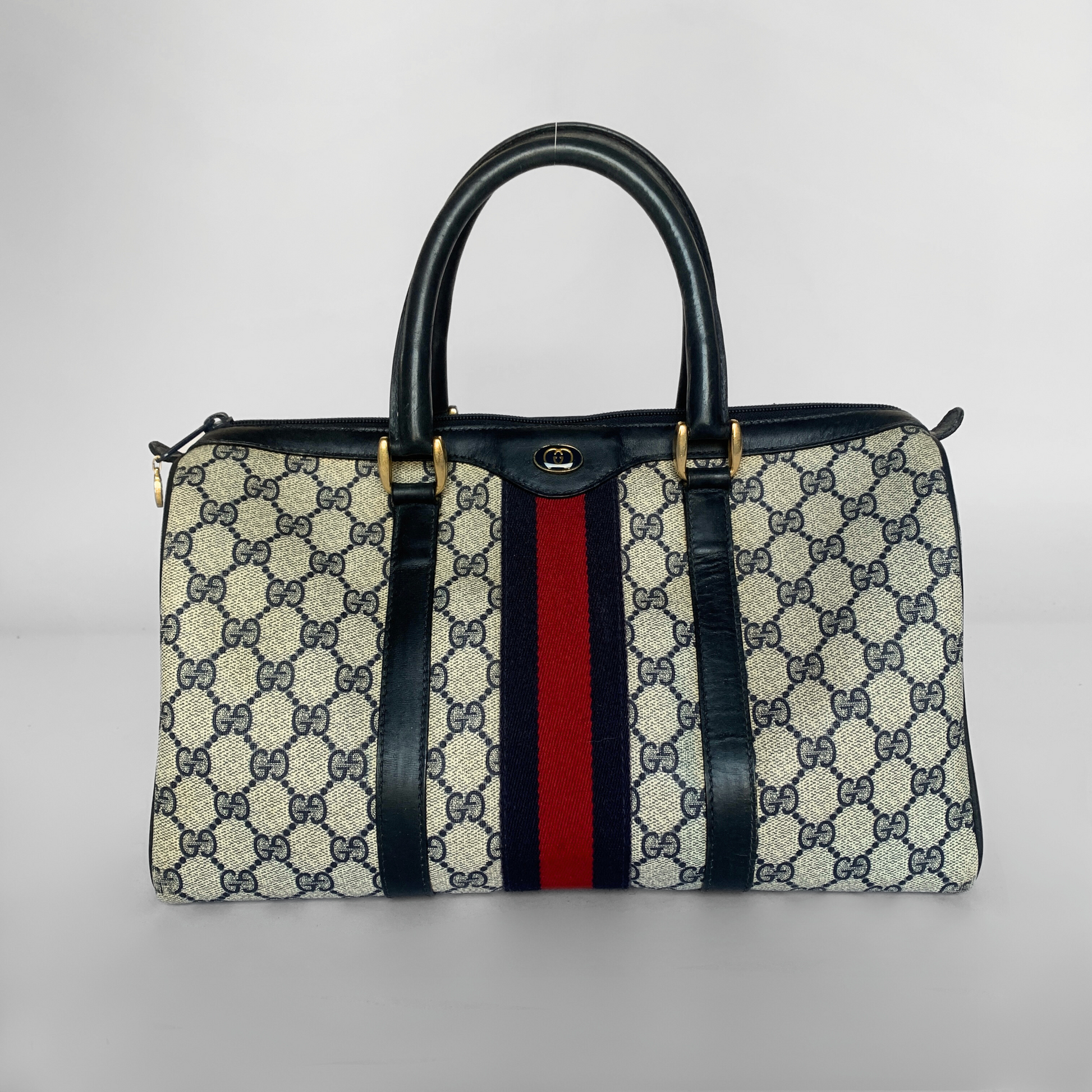 
&Eacute;toile de Saint Honor&eacute; Gucci Bowling Bag Monogram Canvas -  - Etoile Luxury Vintage