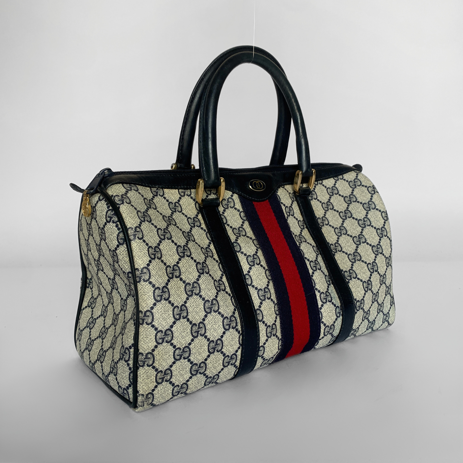 
&Eacute;toile de Saint Honor&eacute; Gucci Bowling Bag Monogram Canvas -  - Etoile Luxury Vintage