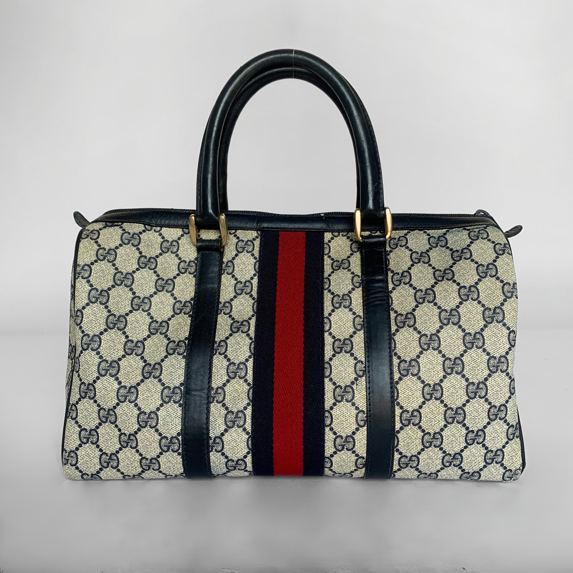 
&Eacute;toile de Saint Honor&eacute; Gucci Bowling Bag Monogram Canvas -  - Etoile Luxury Vintage