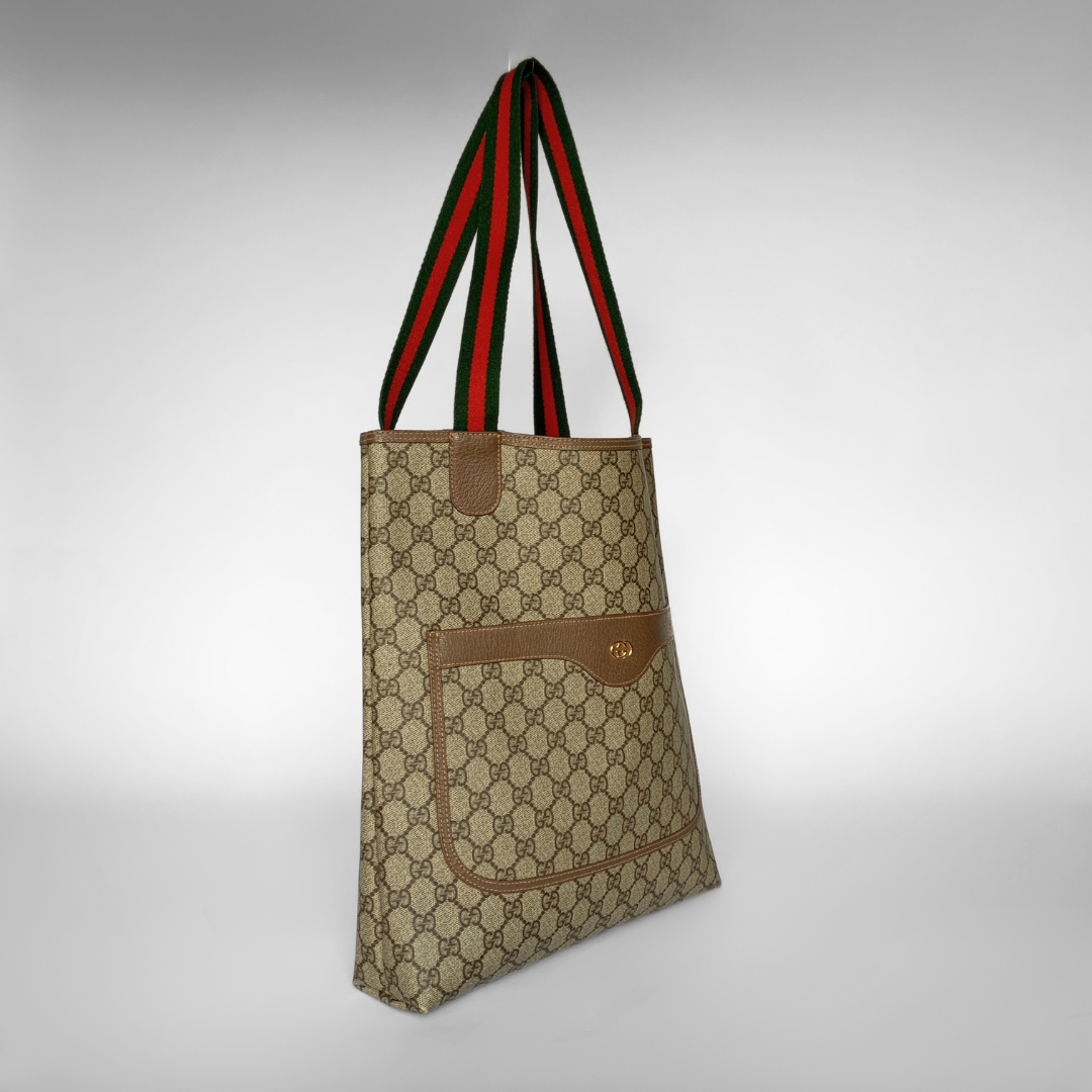 Gucci Gucci Supreme Sherry Line Tote Bag Monogram PVC - Shoulder Bags - Etoile Luxury Vintage