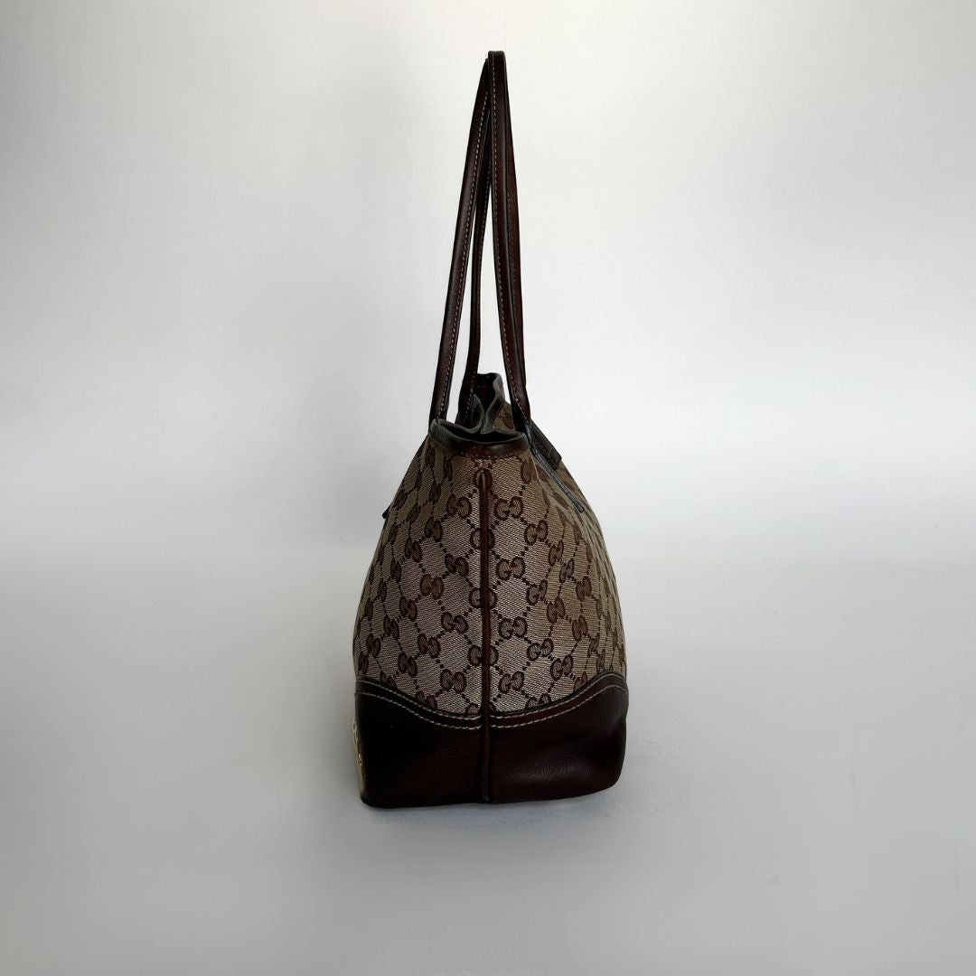 Gucci Gucci Britt Shopping Tote Monogram Canvas - Handbags - Etoile Luxury Vintage