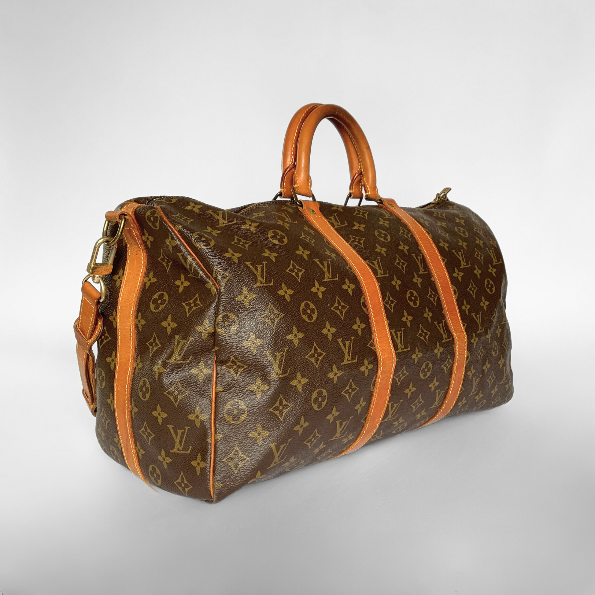 Louis Vuitton Louis Vuitton Keepall 50 Bandouli&egrave;re Monogram Canvas - Handbags - Etoile Luxury Vintage