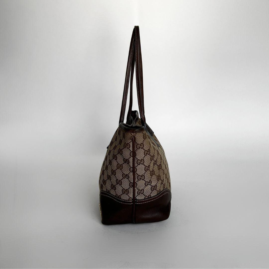 Gucci Gucci Britt Shopping Tote Monogram Canvas - Handbags - Etoile Luxury Vintage