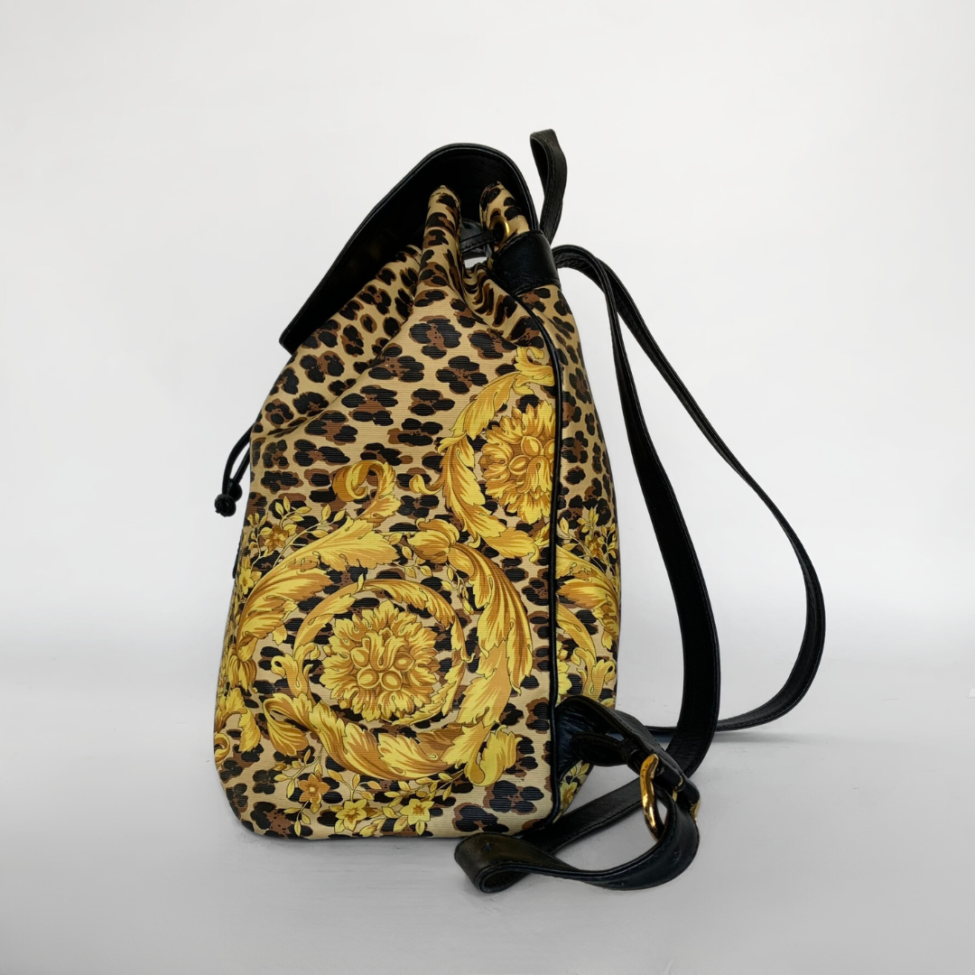 Versace Versace Leopard Sunburst Backpack PVC - Backpacks - Etoile Luxury Vintage