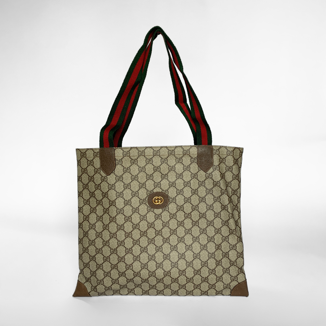 Gucci Gucci Sherry Line PVC Tote Bag Monogram Canvas - Handbags - Etoile Luxury Vintage