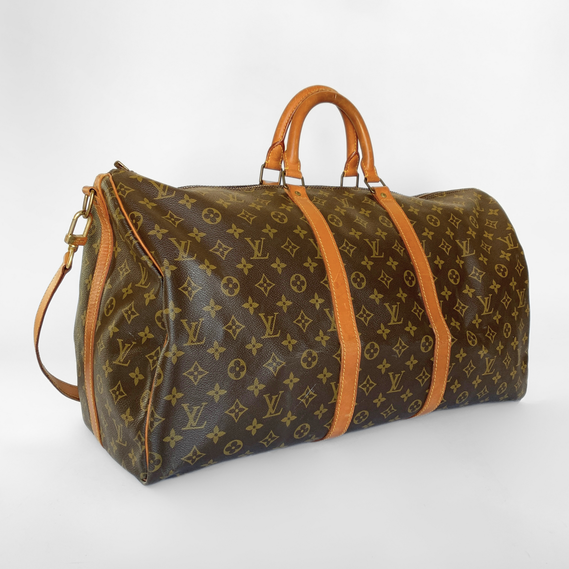 Louis Vuitton Louis Vuitton Keepall 50 Bandouli&egrave;re Monogram Canvas - Handbags - Etoile Luxury Vintage