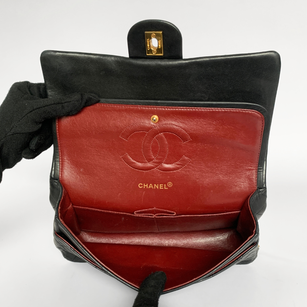 Chanel Classic Double Flap Bag Medium Lambskin Leather