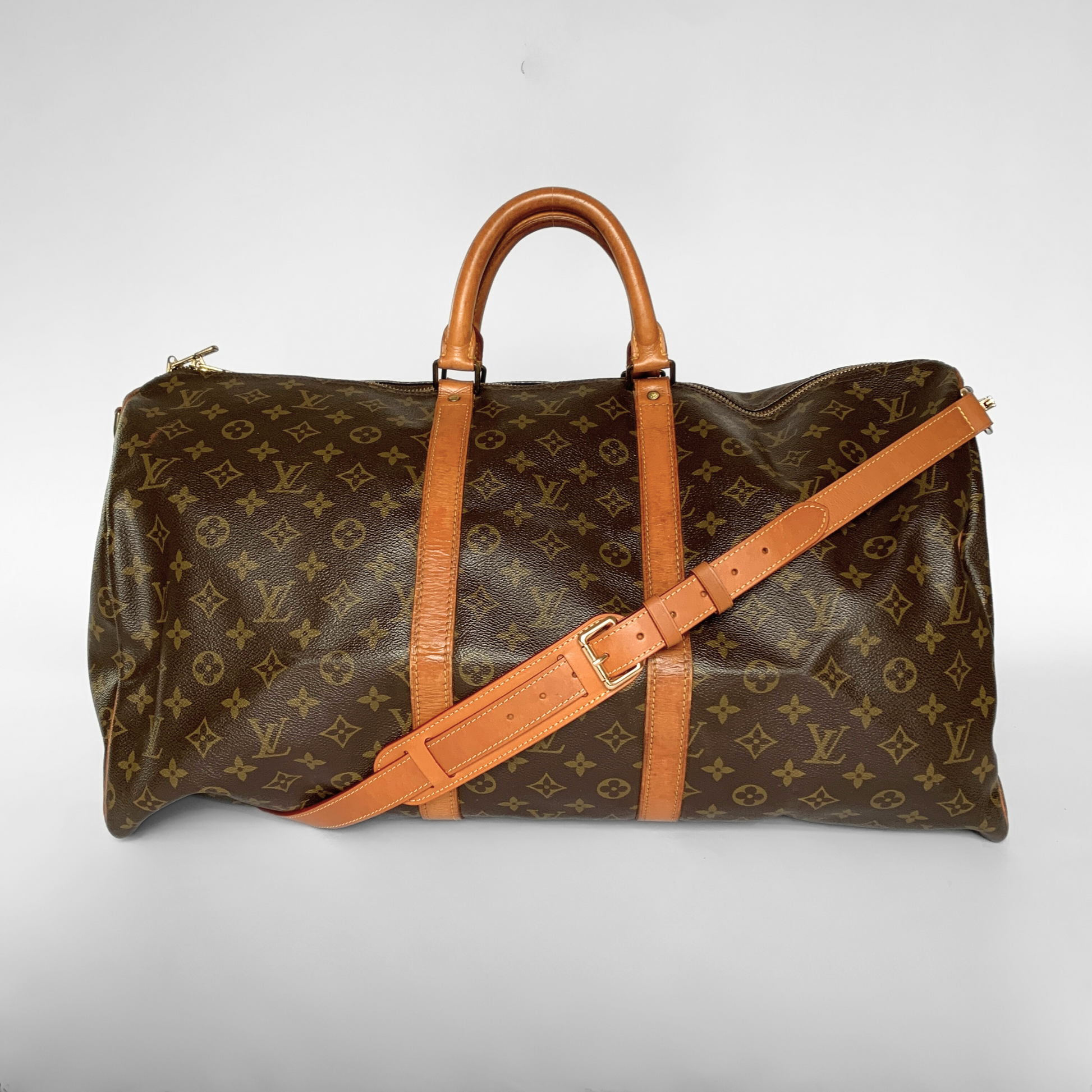 Louis Vuitton Louis Vuitton Keepall 55 Bandouli&egrave;re Monogram Canvas - Handbags - Etoile Luxury Vintage