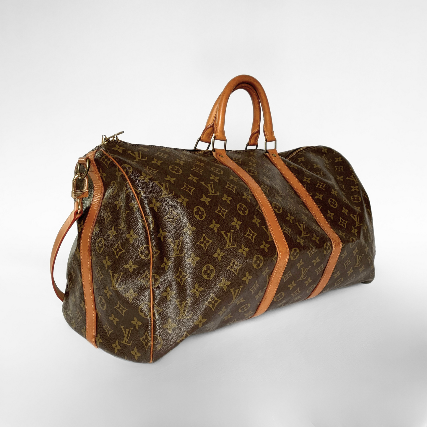 Louis Vuitton Louis Vuitton Keepall 55 Bandouli&egrave;re Monogram Canvas - Handbags - Etoile Luxury Vintage