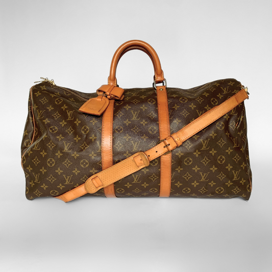 Louis Vuitton Louis Vuitton Keepall 55 Bandouli&egrave;re Monogram Canvas - Handbags - Etoile Luxury Vintage