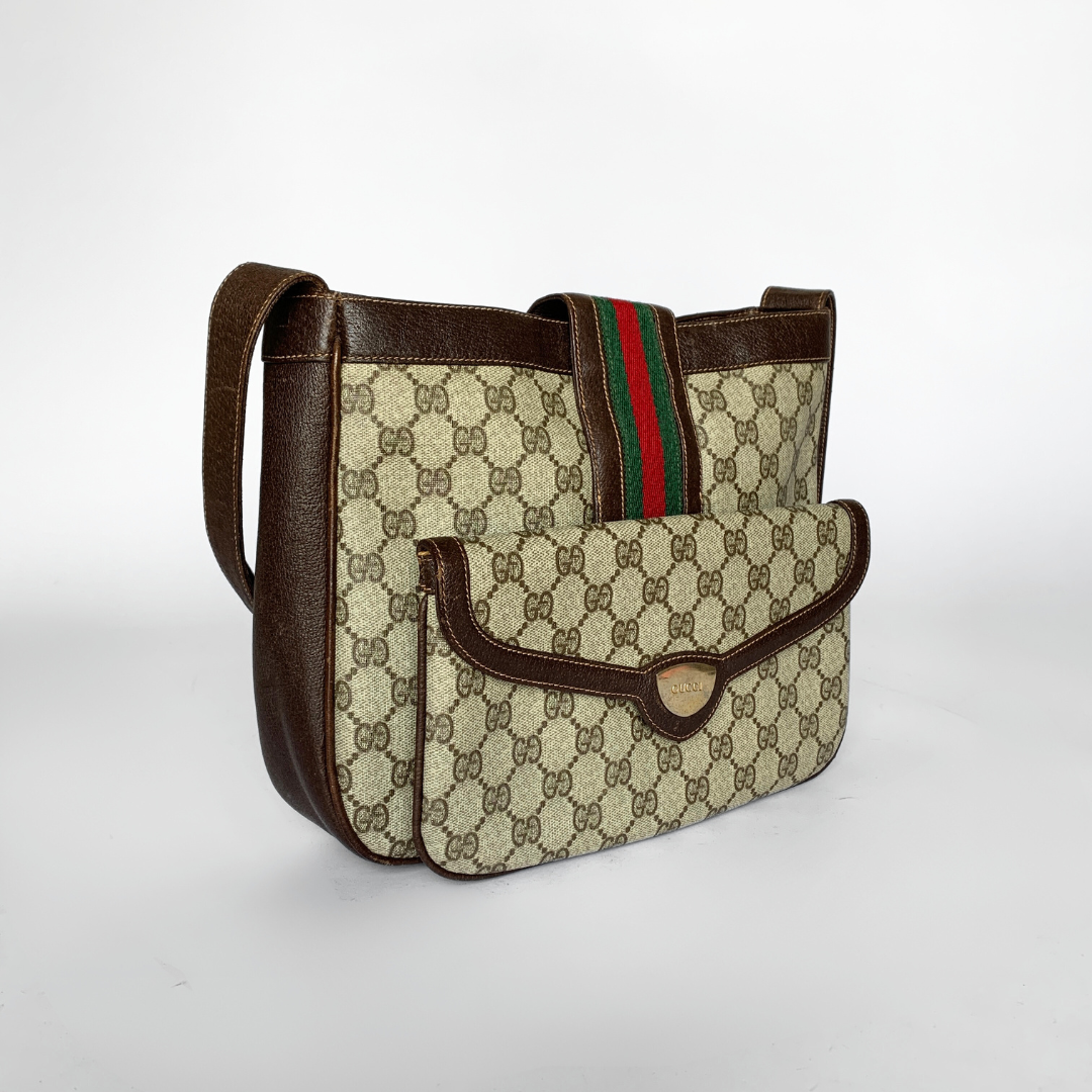 Gucci Gucci Shopper 2 Way Monogram Canvas - Crossbody bags - Etoile Luxury Vintage