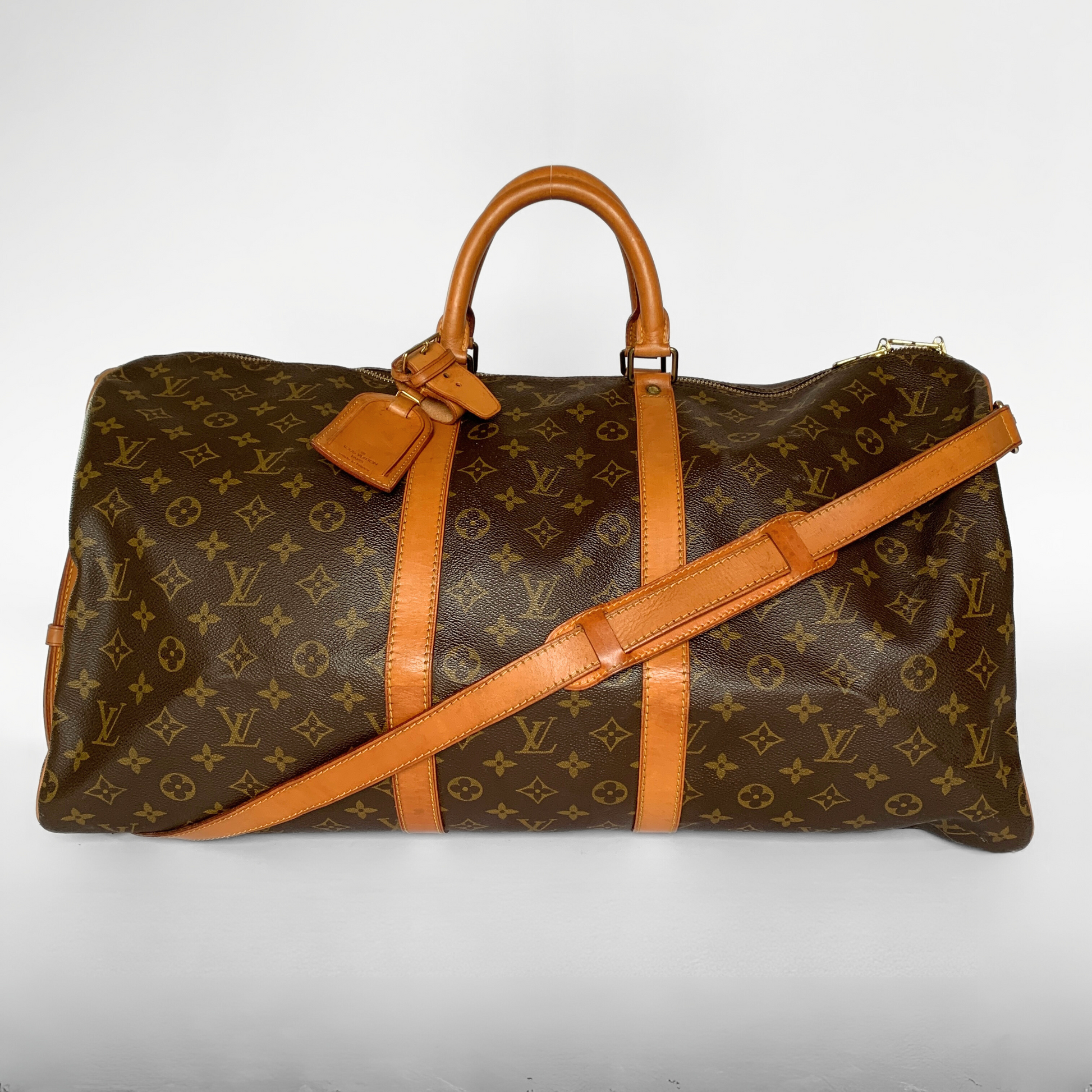 Louis Vuitton Louis Vuitton Keepall 55 Bandouli&egrave;re Monogram Canvas - Handbags - Etoile Luxury Vintage