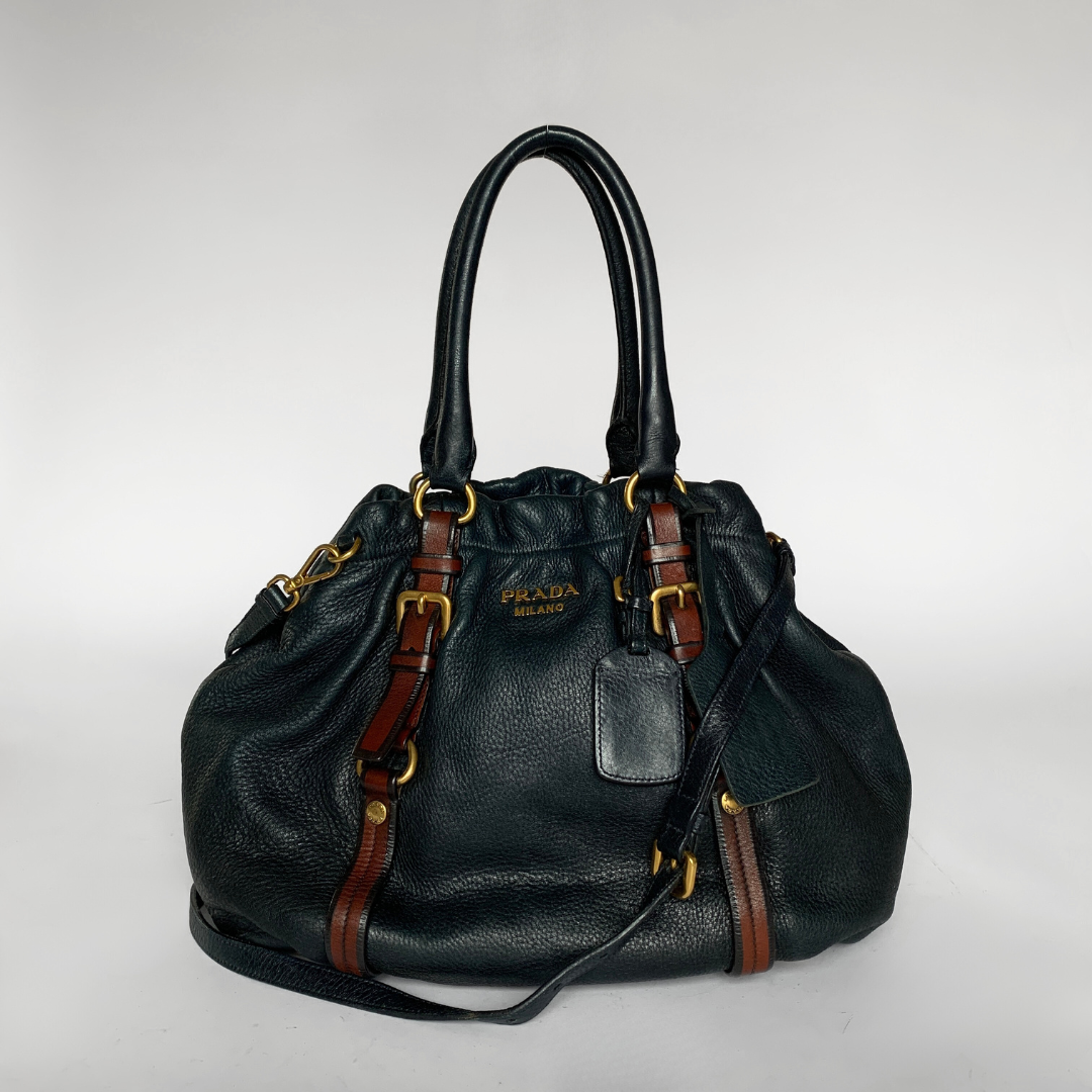 Prada Prada Shopper Bag Leather - Shoulder Bags - Etoile Luxury Vintage