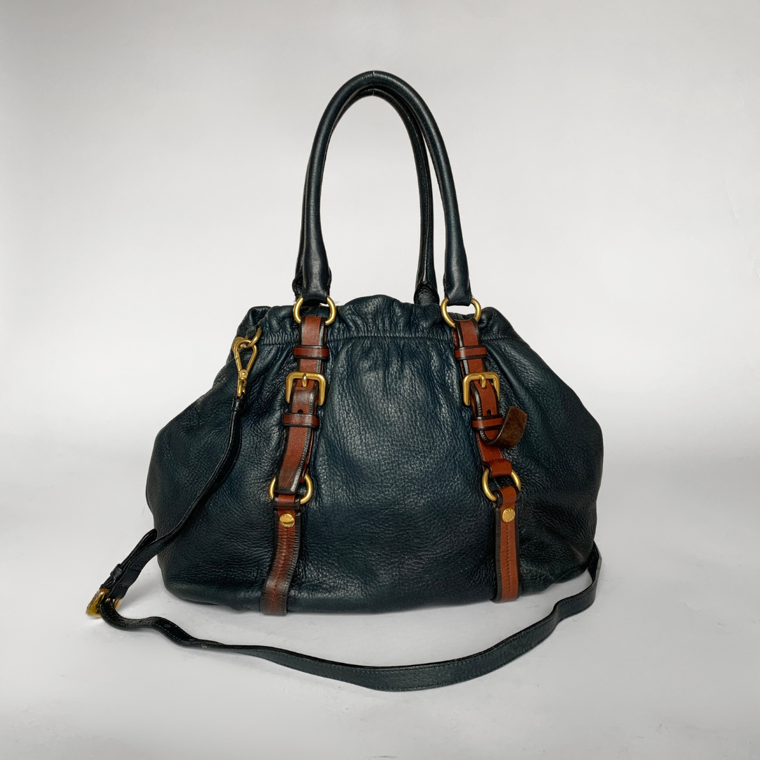 Prada Prada Shopper Bag Leather - Shoulder Bags - Etoile Luxury Vintage