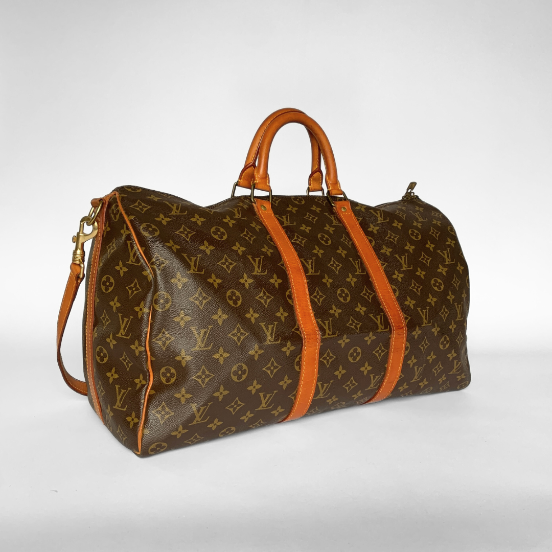 Louis Vuitton Louis Vuitton Keepall 50 Bandouli&egrave;re Monogram Canvas - Handbags - Etoile Luxury Vintage