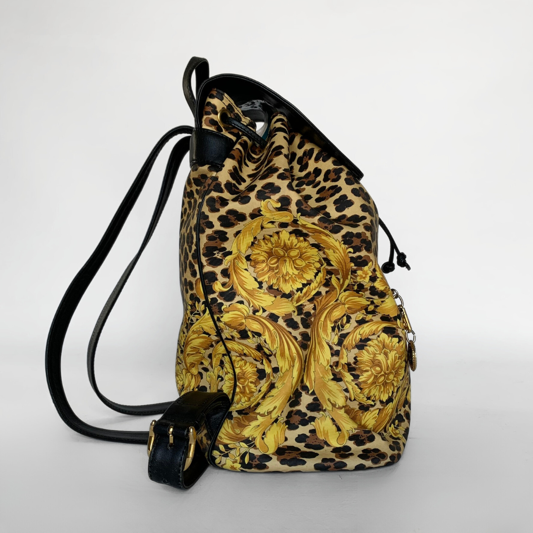 Versace Versace Leopard Sunburst Backpack PVC - Backpacks - Etoile Luxury Vintage