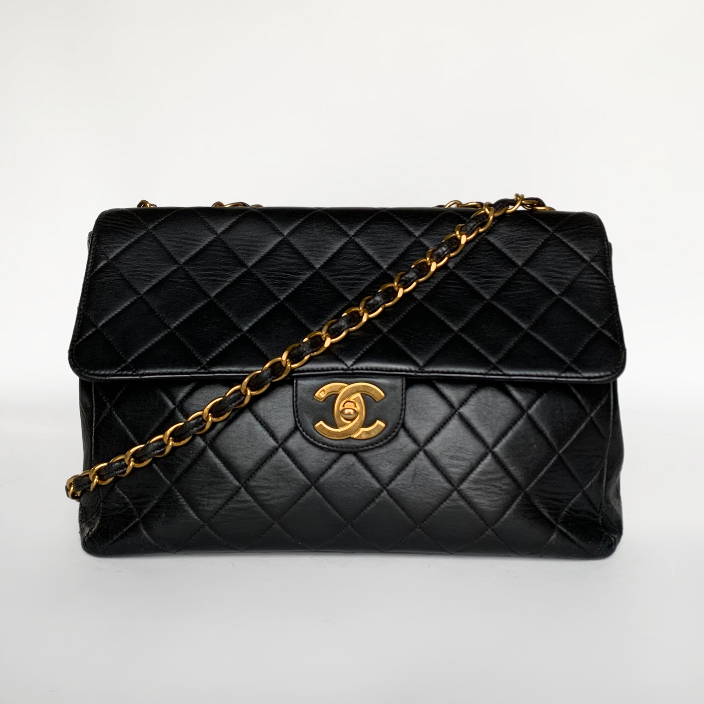 Chanel Chanel Classic Flap Bag Maxi Lambskin Leather - Shoulder bags - Etoile Luxury Vintage