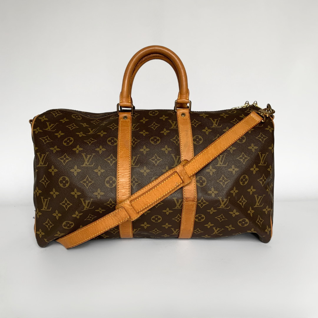 Louis Vuitton Louis Vuitton Keepall 45 Bandouli&egrave;re Monogram Canvas - Travel bags - Etoile Luxury Vintage