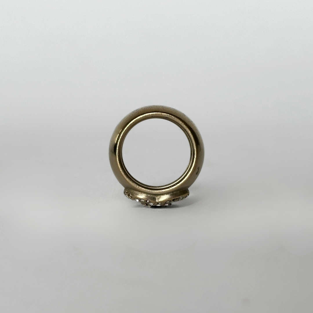 Chanel Chanel CC Ring Gold Colored - Jewelry - Etoile Luxury Vintage