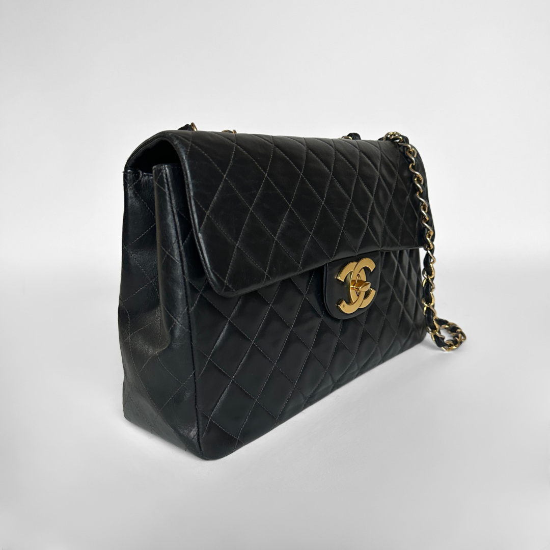 Chanel Chanel Classic Flap Bag Maxi Lambskin Leather - Shoulder bags - Etoile Luxury Vintage