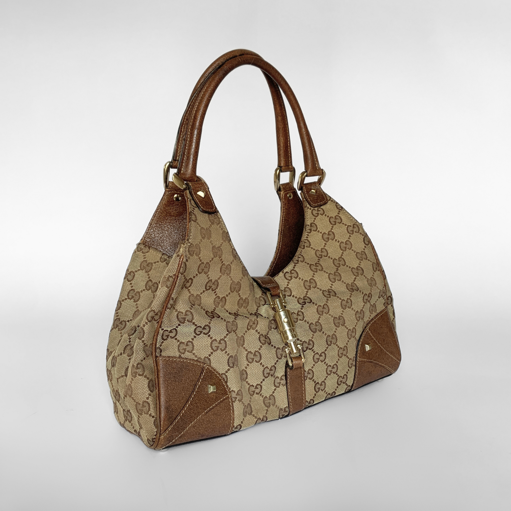 Gucci Gucci Jackie Monogram Canvas - Handbags - Etoile Luxury Vintage