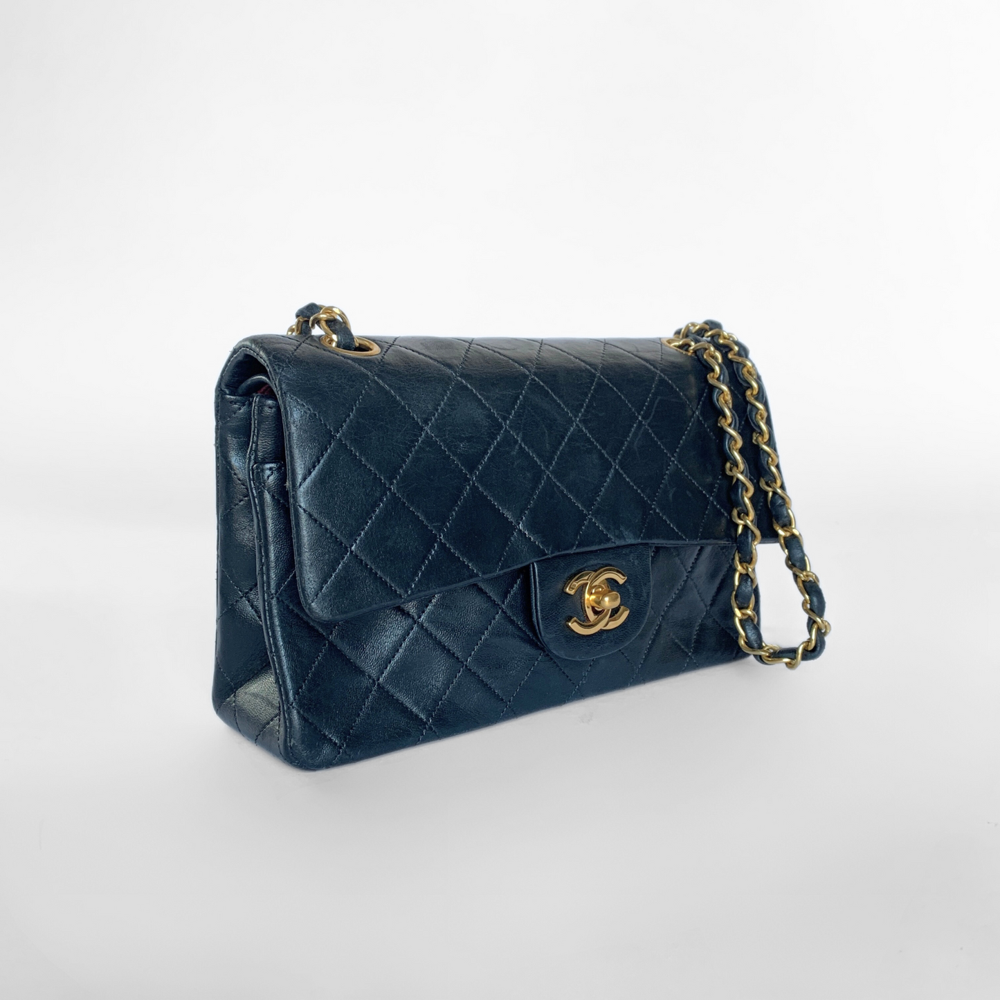 Chanel Classic Double Flap Bag Small Lambskin Leather