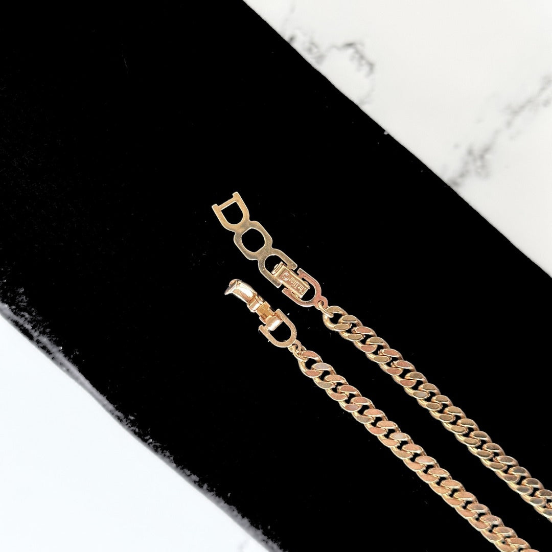 Dior Dior Choker Necklace Gold Colored - Necklaces - Etoile Luxury Vintage