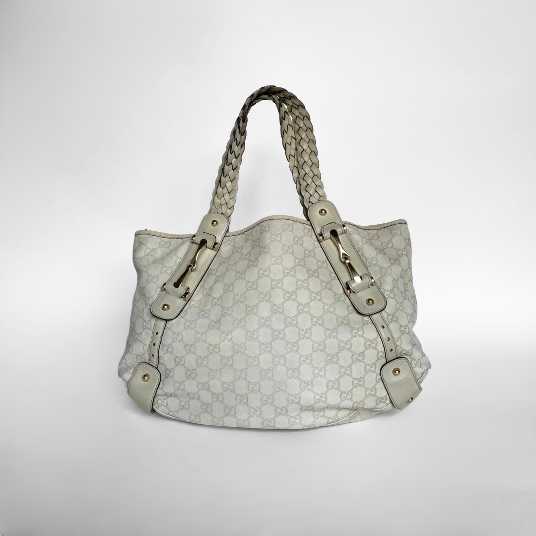 Gucci Gucci Shopper 2 Way Su&egrave;de Leather - Shoulder bags - Etoile Luxury Vintage