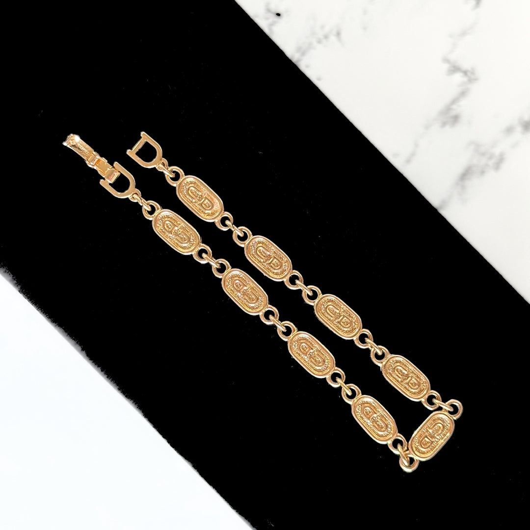 Dior Dior Bracelet Gold Colored Metal - Bracelets - Etoile Luxury Vintage