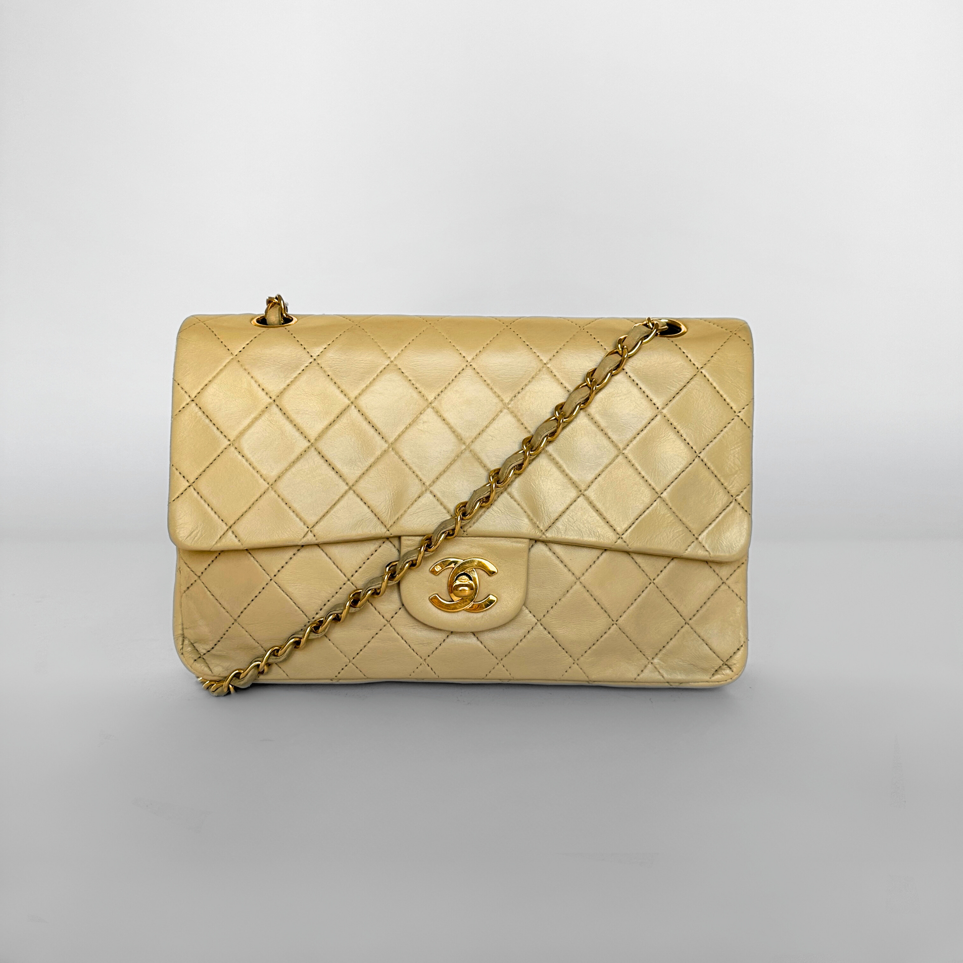 Chanel Chanel Classic Double Flap Bag Medium Lambskin Leather - Crossbody bags - Etoile Luxury Vintage