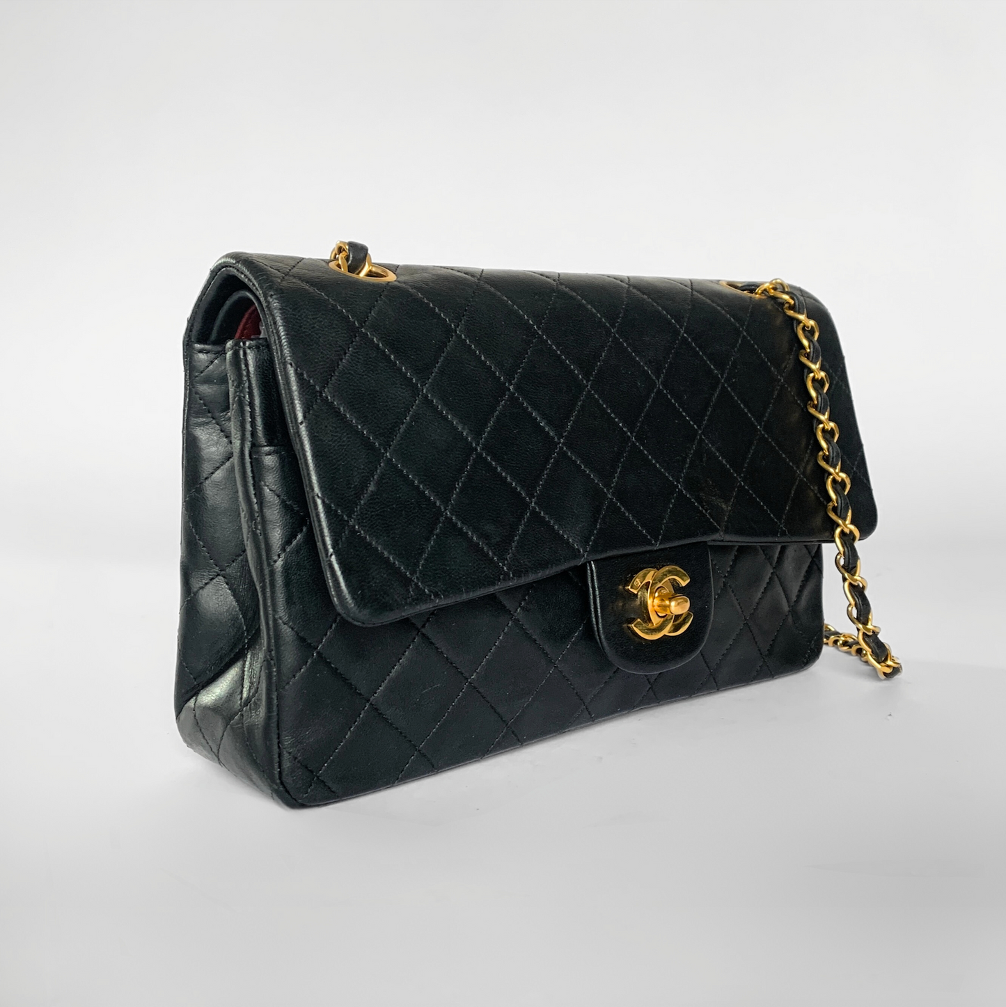 Chanel Classic Double Flap Bag Medium Lambskin Leather